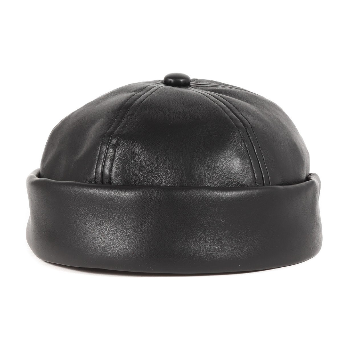 美品 COOTIE クーティー キャップ サイズ:FREE 22SS フェイクレザー サグ キャップ Fake Leather Thug Cap ブラック 黒 帽子 カジュアル