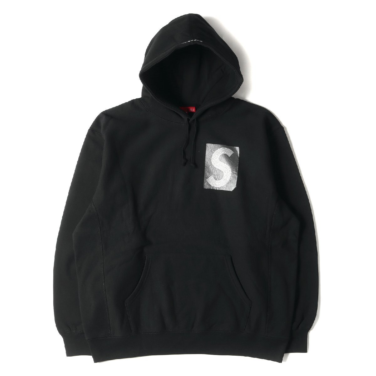 Supreme シュプリーム パーカー サイズ:XL 21SS スワロフスキー Sロゴ スウェット パーカー Swarovski S Logo Hooded Sweatshirt ブラック
