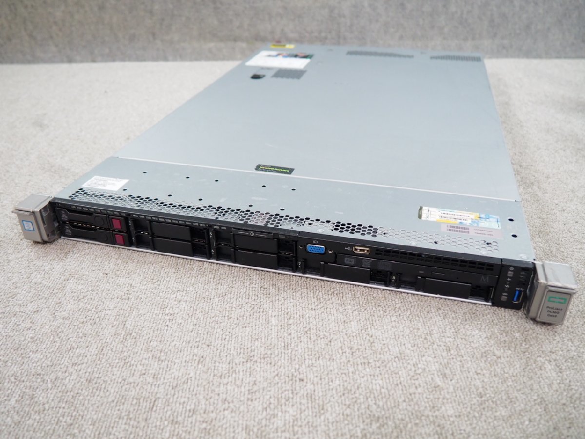 [S315] ☆ 6コア×2個！高性能サーバー ☆ hp ProLiant DL360 Gen9　6C Xeon E5-2620 v3 2.40GHz×2/64GB/300GB×2/RAID (P440ar) ☆_画像1