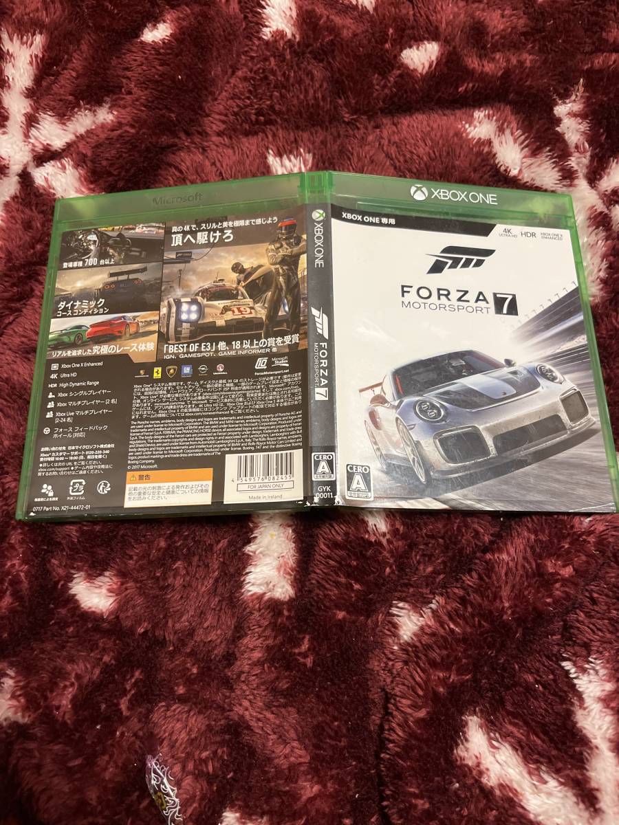 xboxone　Forza Motorsport7 [通常版]　中古品　ケース　説明書有り　_画像3