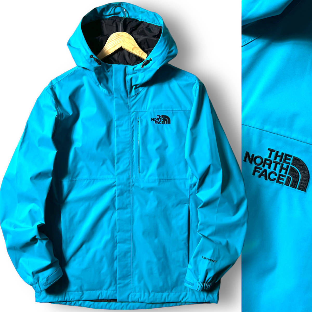 新品 THE NORTH FACE ノースフェイス DRYVENT 撥水 防水 透湿 防風 2レイヤー ジャケット マウンテンパーカー NI2HL51B L メンズ ◆B2526_画像1