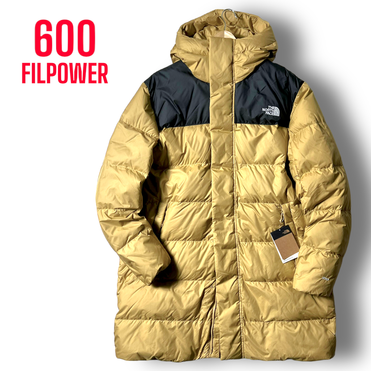 新品 THE NORTH FACE ノースフェイス USA限定モデル 撥水 透湿 防風 600フィルパワー ダウンコート ロングダウンジャケット XL (LL)◆B2733