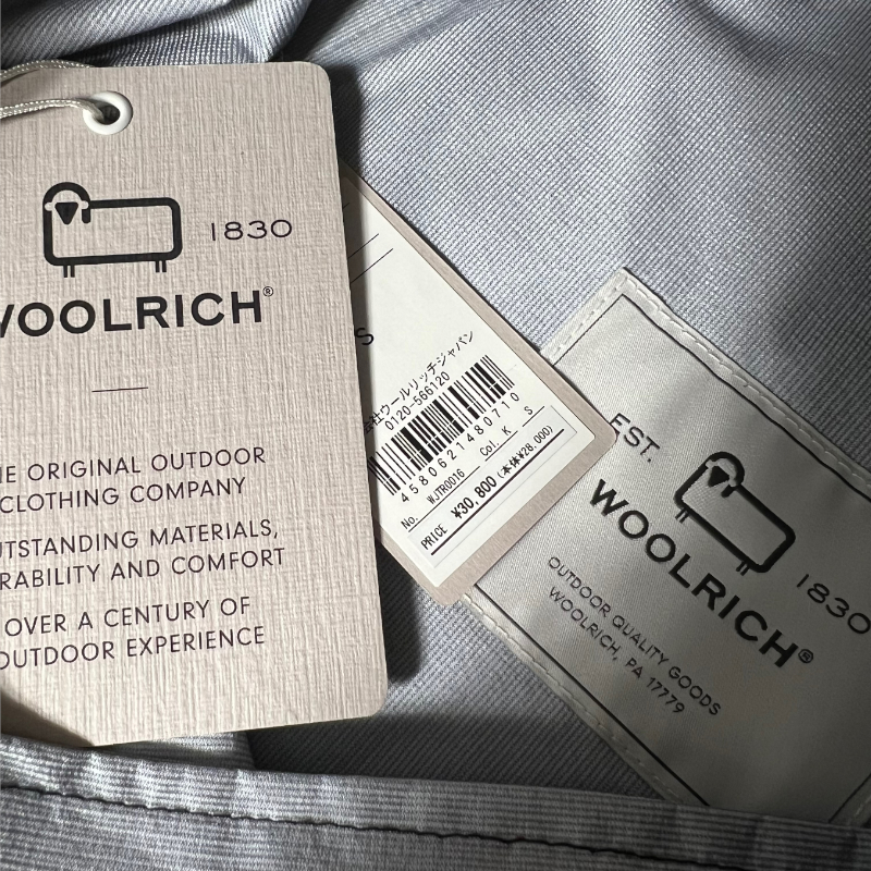 新品 WOOLRICH ウールリッチ 定価3万 防水 撥水 耐水圧20,00mm ナイロン パンツ レインウェア S メンズ アウトドア キャンプ 登山 ◆B603の画像10