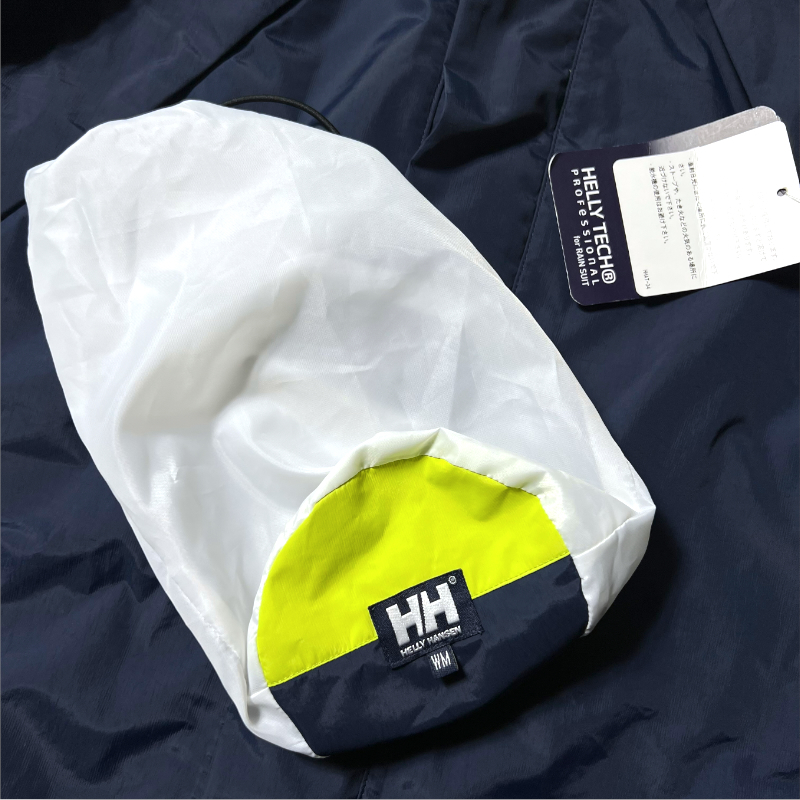 新品 HELLY HANSEN ヘリーハンセン 定価1.9万 防水 レインスーツ ジャケット パンツ セットアップ アウトドアウェア M レディース ◆B981_画像9