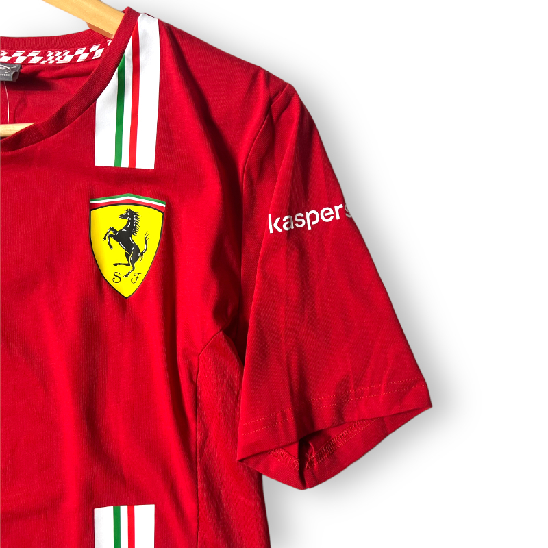 新品 PUMA プーマ Scuderia Ferrari フェラーリコレクション ストレッチ レプリカシャツ チームTシャツ 763033 S 春夏 メンズ ◆B1257_画像5