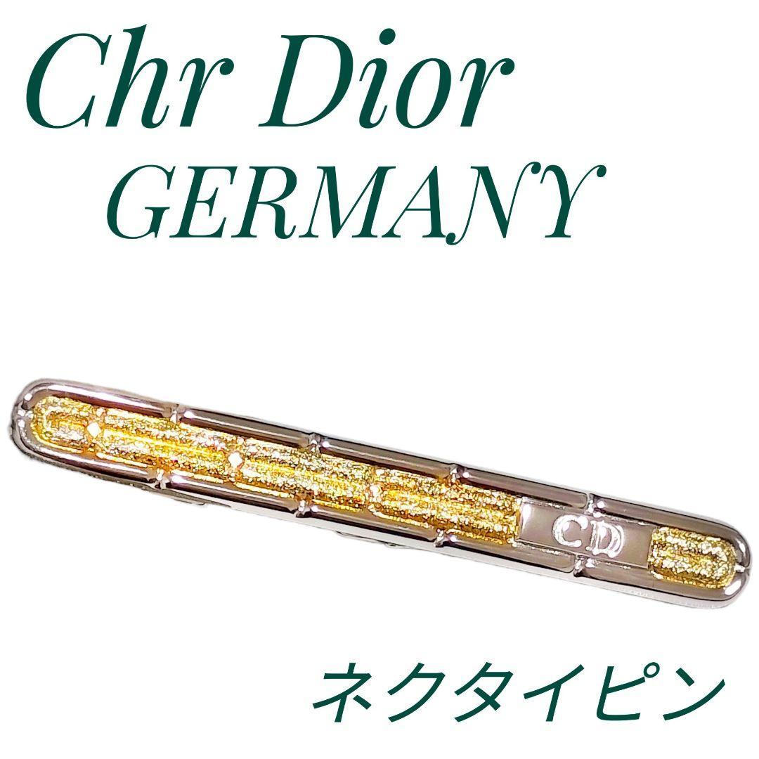 【美品】 クリスチャンディオール ネクタイピン タイバー ゴールド ラメ入り スーツ christian dior 卒業式 卒園式 ジャケット 春 ネクタイ_画像1