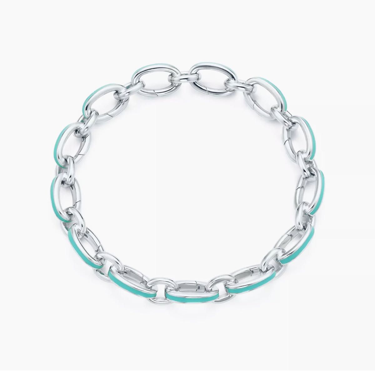 クラスピング リンク Tiffanyティファニー ブルー エナメル フィニッシュ