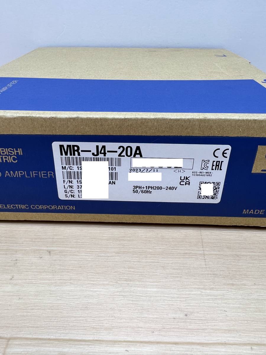 MR-J4-20A 2023年製 未使用 三菱電機 サーボアンプ インボイス MR-J4-20A 2023年製 未使用 三菱電機 サーボアンプ インボイス