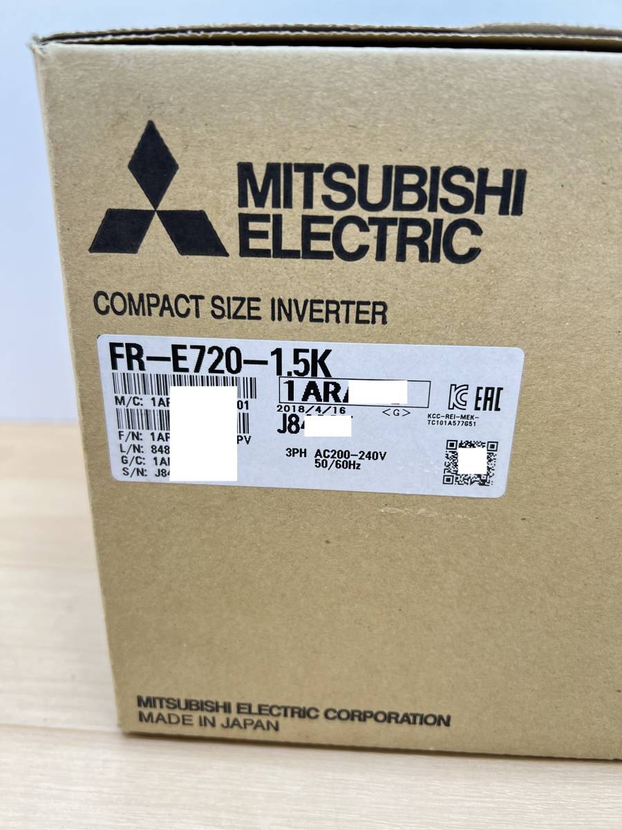 FR-E720-1.5K 未使用 三菱電機 インバータ 管理番号：312Y1-42 