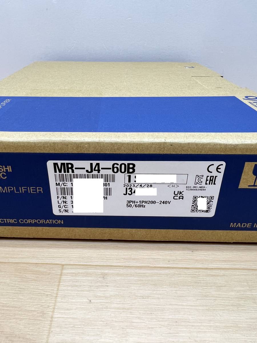 MR-J4-60B 未使用 2023年製 三菱電機 サーボアンプ インボイス MR-J4-60B 未使用 2023年製 三菱電機 サーボアンプ インボイス