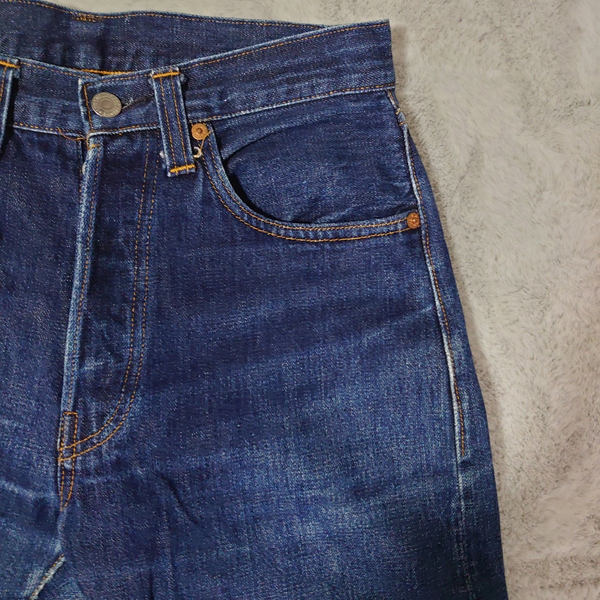 リーバイス Levi's 復刻501XX 555ボタン 革パッチ バレンシアガ工場 W32 L36 99年12月製造 47501 0117_画像4