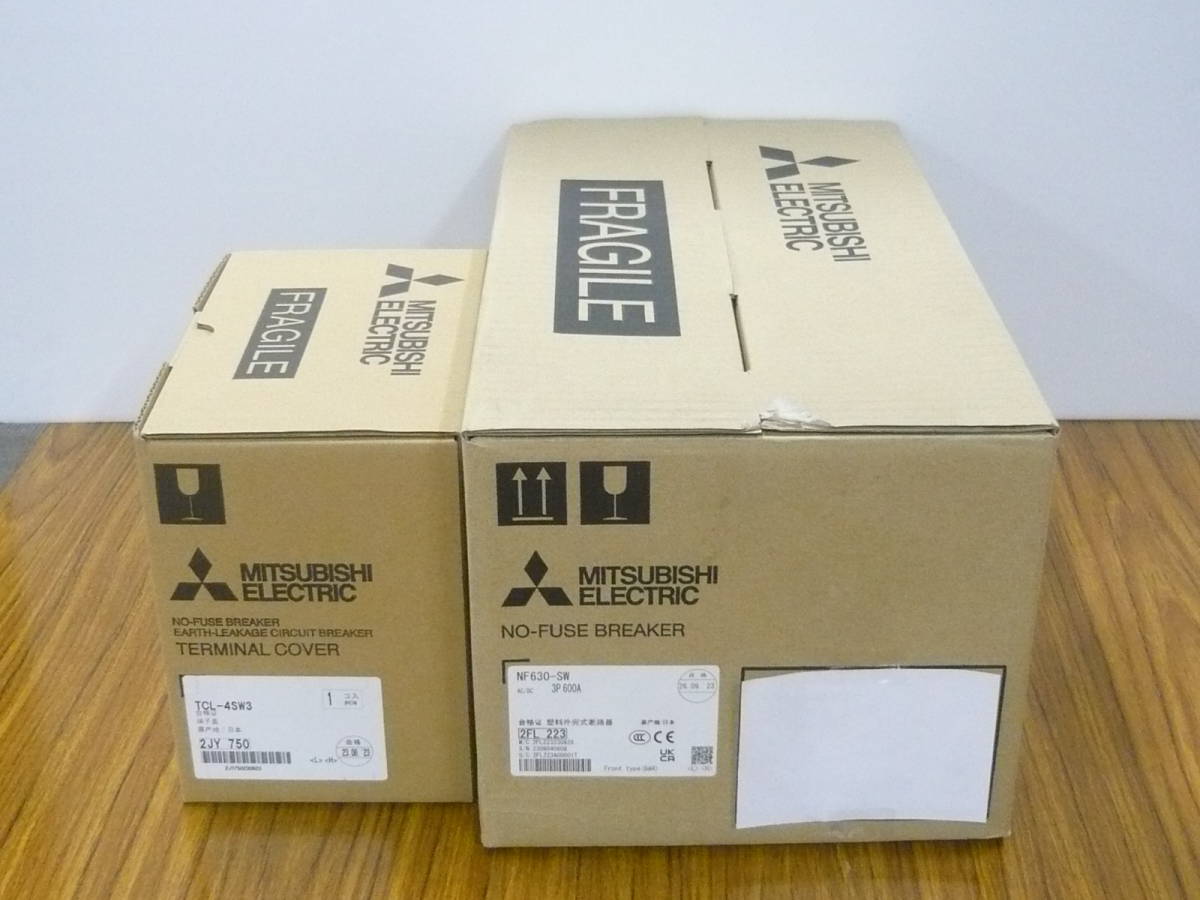 値下げ!☆三菱電機 NF630-SW 3P 600A 新品未使用 端子カバー付 値下げ!☆三菱電機 NF630-SW 3P 600A 新品未使用 端子カバー付