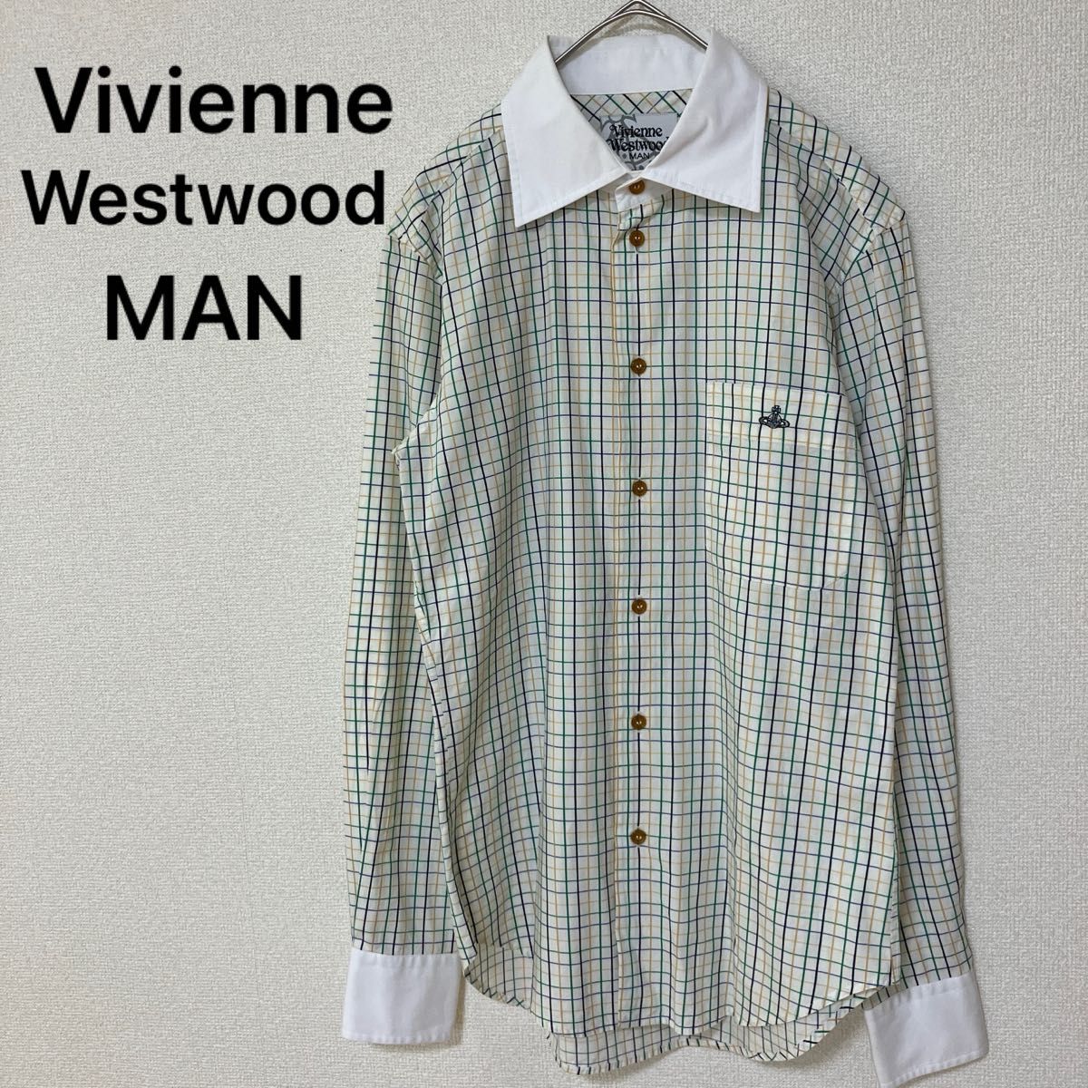 Vivienne Westwood MAN 長袖シャツ　マルチカラー　44サイズ