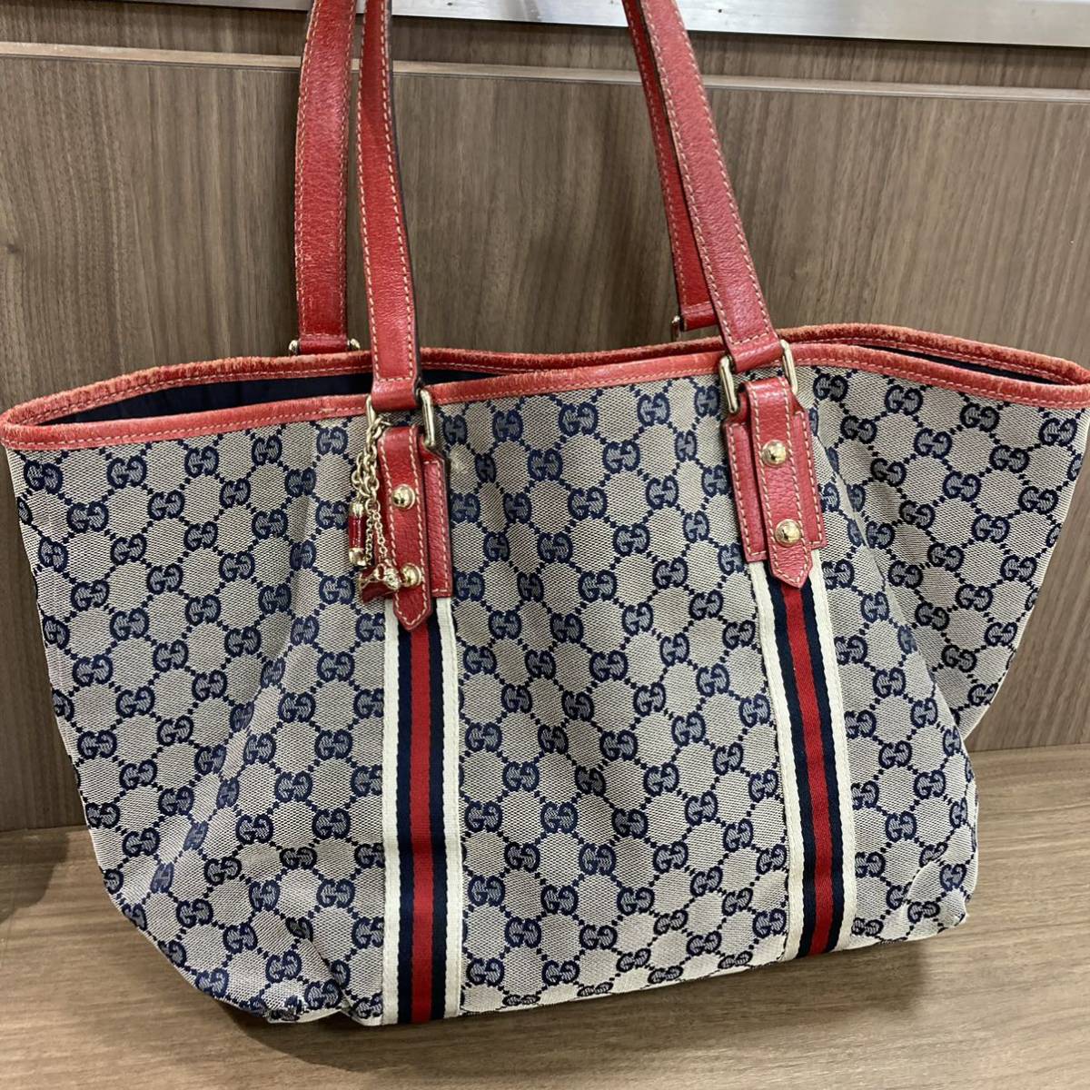 GUCCI グッチ GGキャンバス トートバッグ ショルダーバッグ