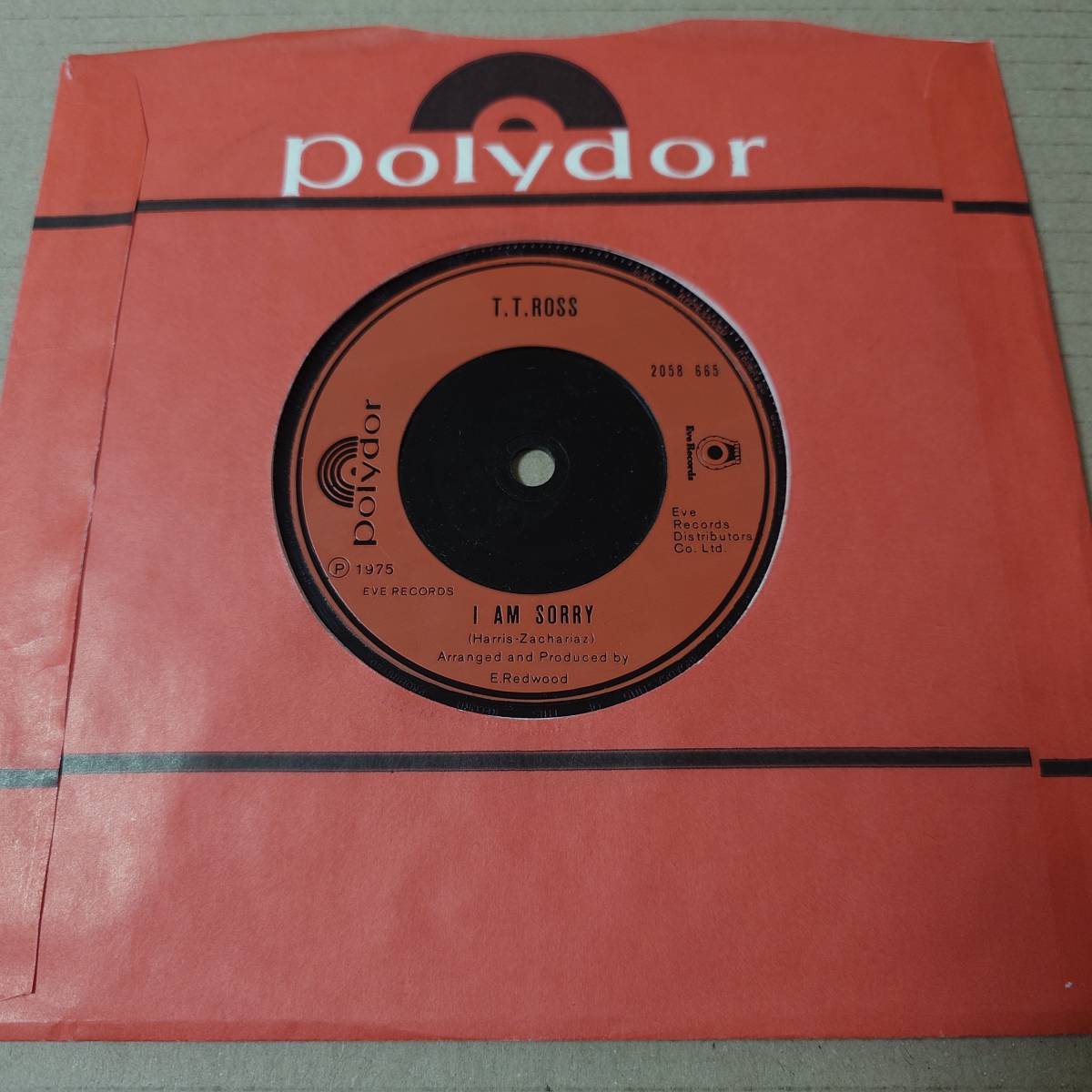 T.T. Ross - Last Date / I Am Sorry // Polydor 7inch / Lovers / TT Ross_画像2