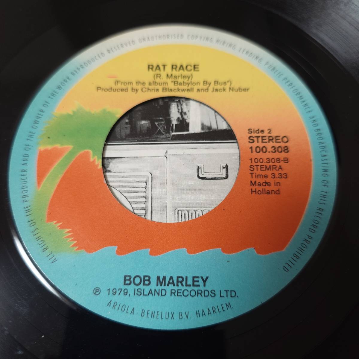 Bob Marley & The Wailers - Stir It Up / Rat Race // Island Records 7inch / Roots_画像4