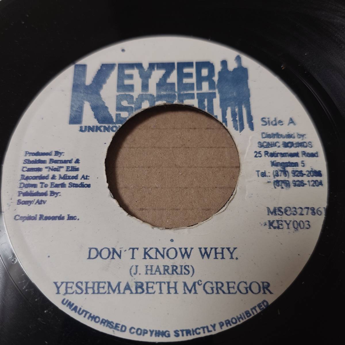 Yeshemabeth McGregor - Don't Know Why / Swade - If You're Not The One // Keyzer Soze II 7inch / Lovers / Freddie_画像1