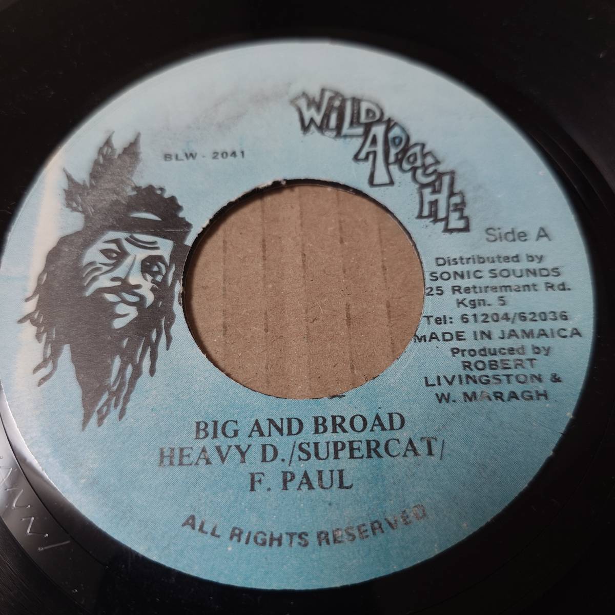 ★Mood For Loveオケ★ Super Cat & Heavy D & Frankie Paul - Big And Broad // Wild Apache 7inch / Dancehall Classic_画像1