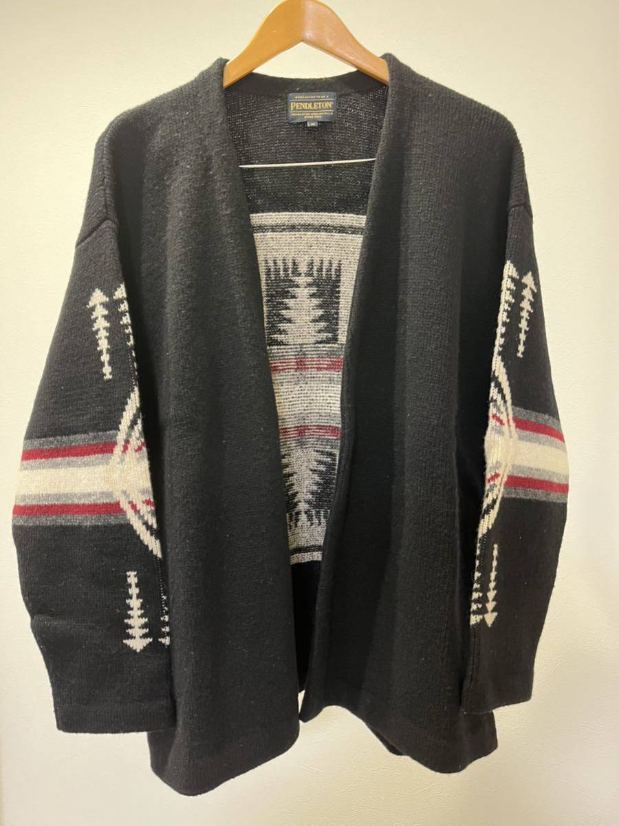 美品 JOURNAL STANDARD 別注 PENDLETON LAMBS WOOL カーディガン M / ジャーナルスタンダード ペンドルトン ウール ニット_画像3