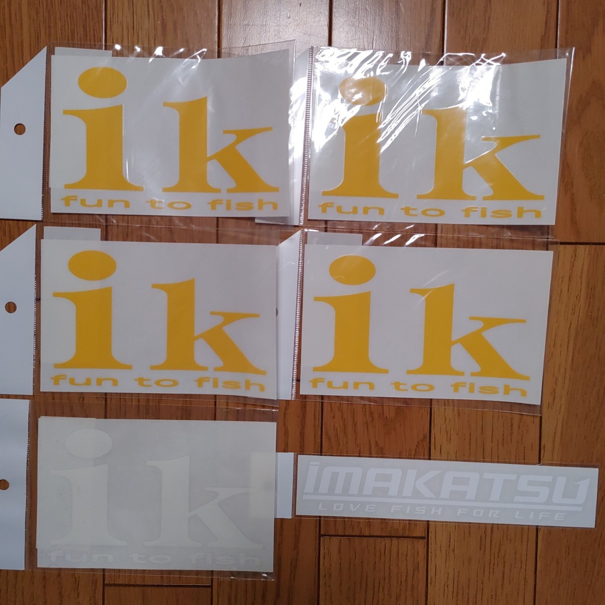イマカツ カッティングステッカー ６枚セット 廃盤商品 レア IMAKATSU デカールの画像1
