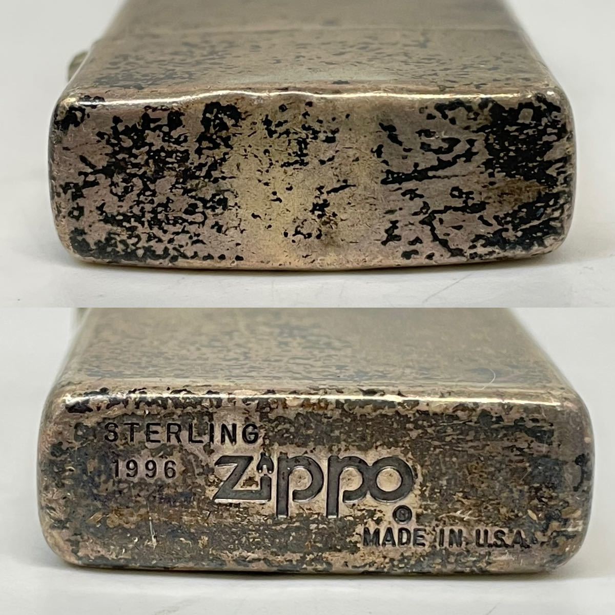 【1A16】 1円スタート ZIPPO / STERLING 1996 ジッポー スターリング スリム オイルライター 喫煙具_画像10