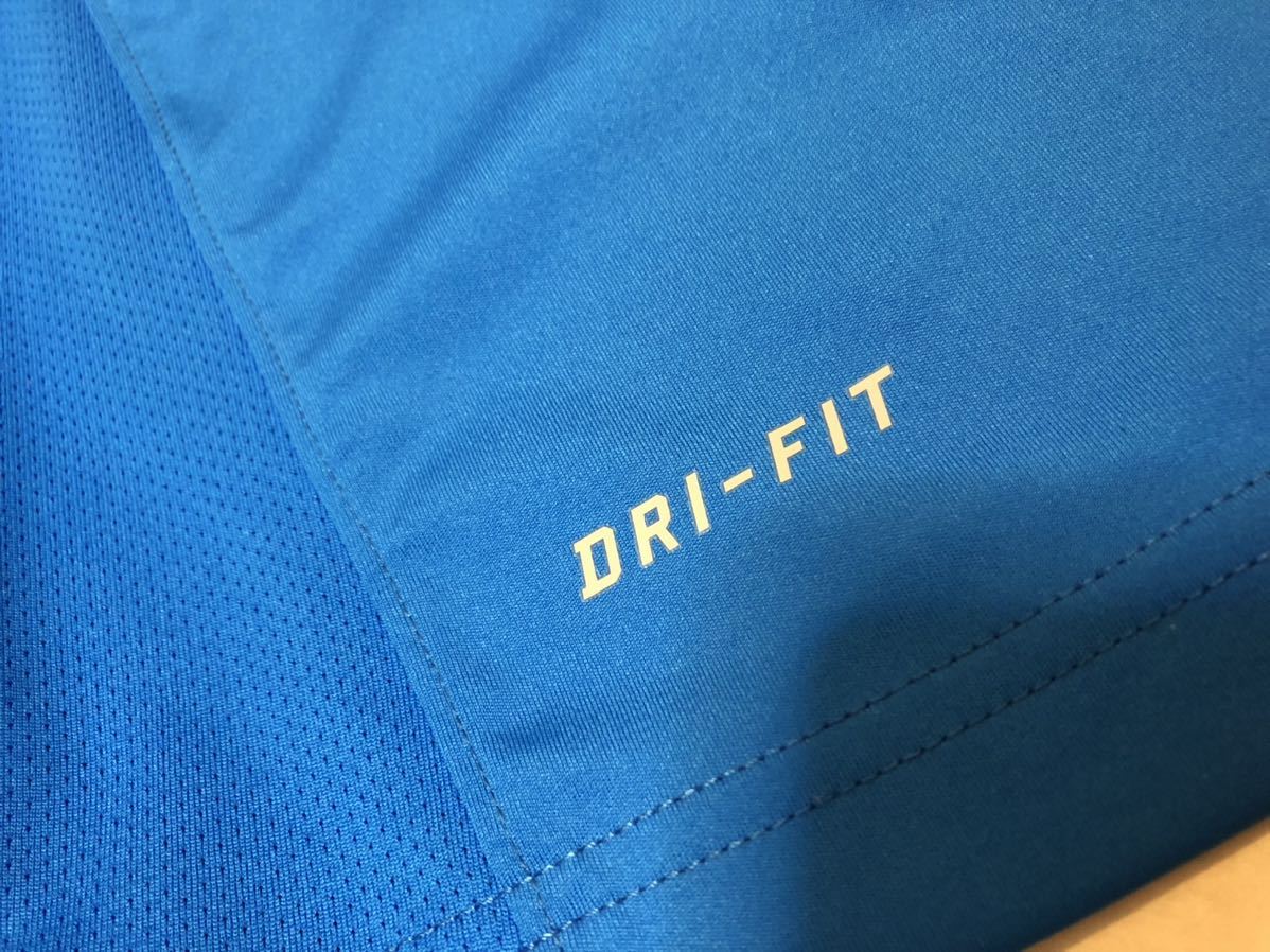 【送料無料】ナイキ　ランシャツ　シングレット　マラソン　陸上　青　ブルー　ドライフィット　シャツ XL