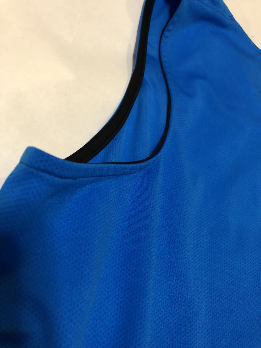 【送料無料】ナイキ　ランシャツ　シングレット　マラソン　陸上　青　ブルー　ドライフィット　シャツ XL