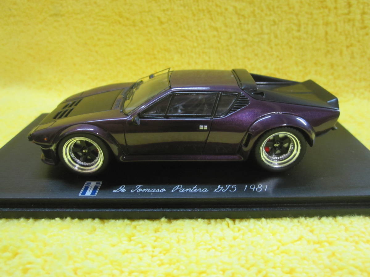 スパーク OPS3002 1/43 デ・トマソ パンテーラ GT5 1981 ミッドナイトパープルwithカーボン（De Tomaso Pantera_画像5