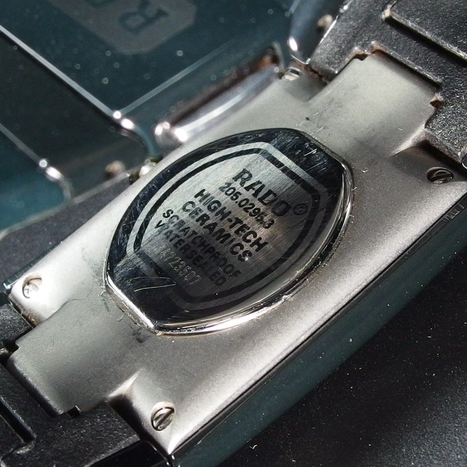 【電池交換済み】 RADO ラドー JUBILE ジュビリー セラミック 205.0295.3 QZ 4PD 両開きブレス USED品 メンズ 腕時計 「23188」_画像8