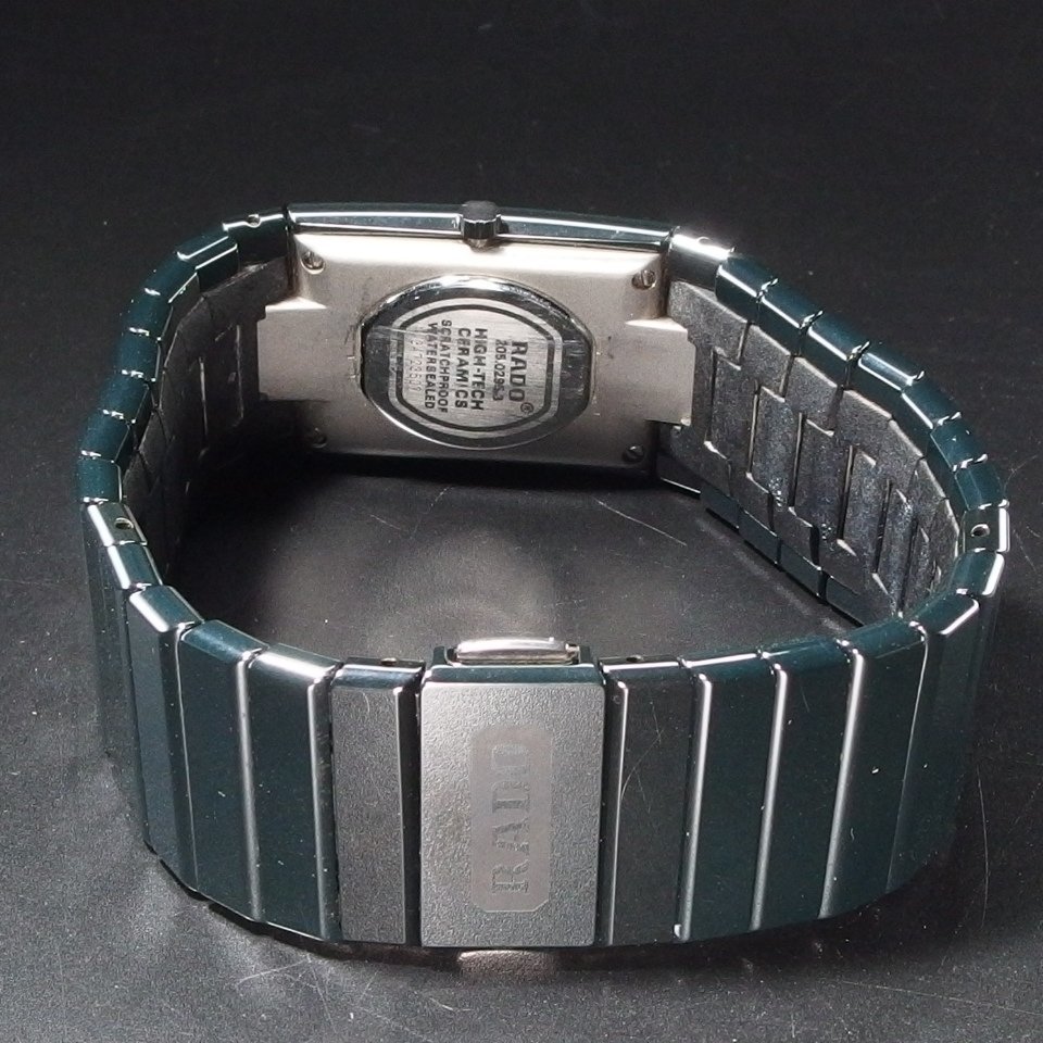 【電池交換済み】 RADO ラドー JUBILE ジュビリー セラミック 205.0295.3 QZ 4PD 両開きブレス USED品 メンズ 腕時計 「23188」_画像7