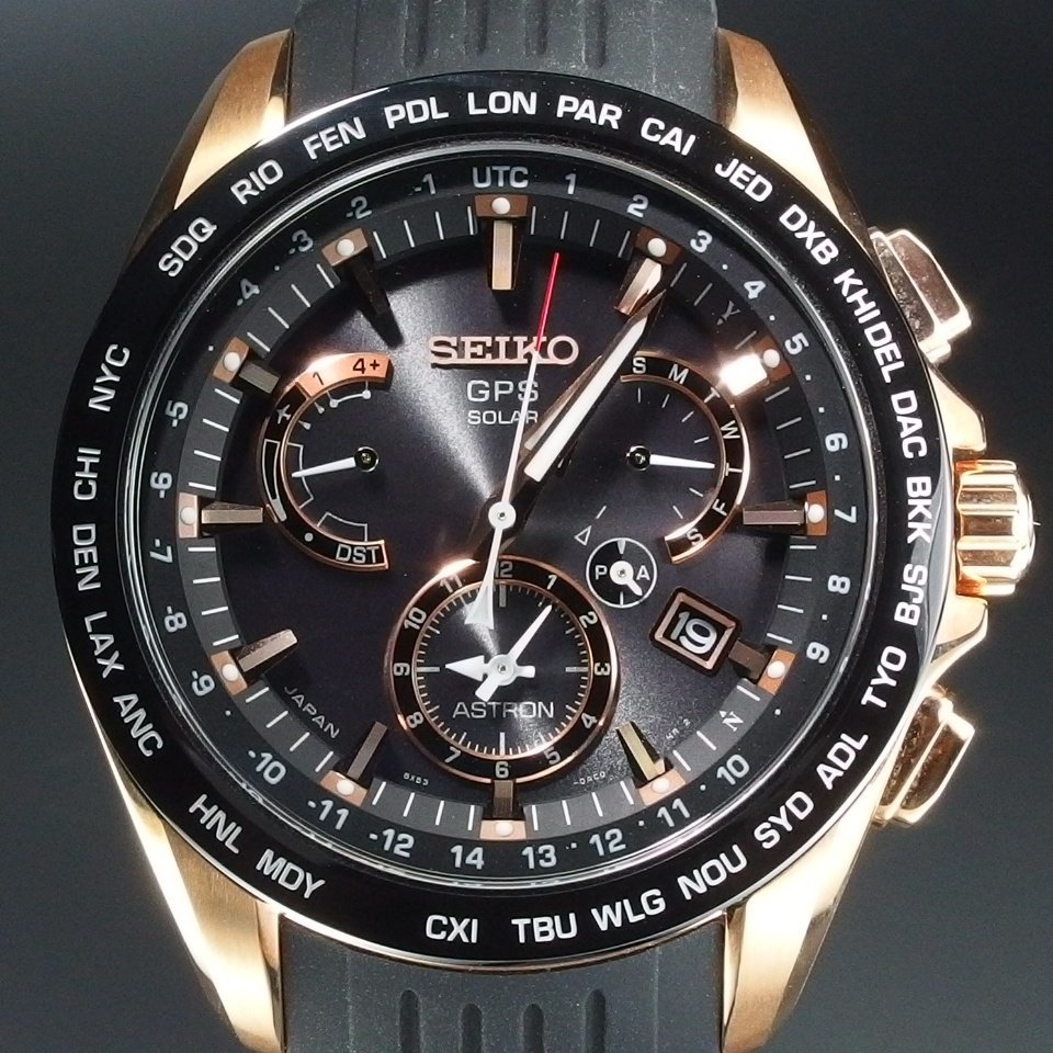 ◆未使用品クラス◆ 定価187,000円 SEIKO セイコー ASTRON SBXB055 8X53-0AC0-2 GPS 電波ソーラー Dバックル GP ラバー 腕時計 「23294」_画像2