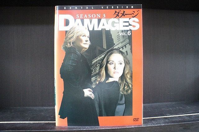 DVD DAMAGES ダメージ シーズン3 全6巻 ※ケース無し発送 レンタル落ち Z3D704_画像1