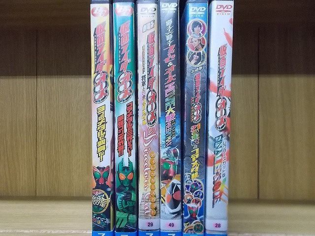 DVD HERO CLUB 仮面ライダーオーズ 全2巻 + 劇場版 WONDERFUL 将軍と21のコアメダル 他 計6本set ※ケース無し発送 レンタル落ち ZY3343_画像2