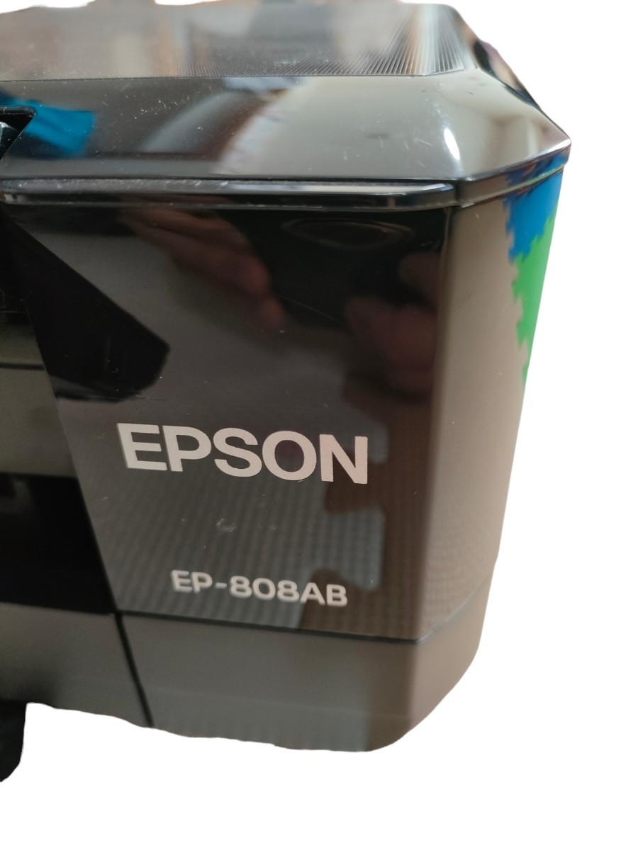 EPSON　EP-808AB 通電確認済み　ジャンク_画像2
