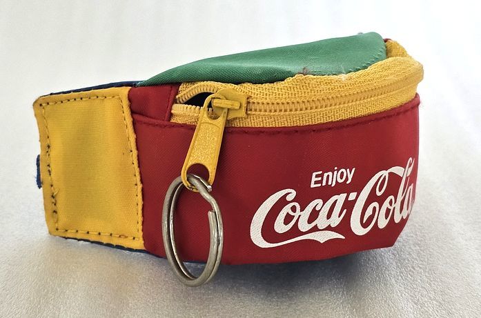 ●非売品●コカコーラ●Coca‐Cola●ミニミニウエストポーチ●キーリング●販促品●ノベルティ●1980年代●　　_画像3