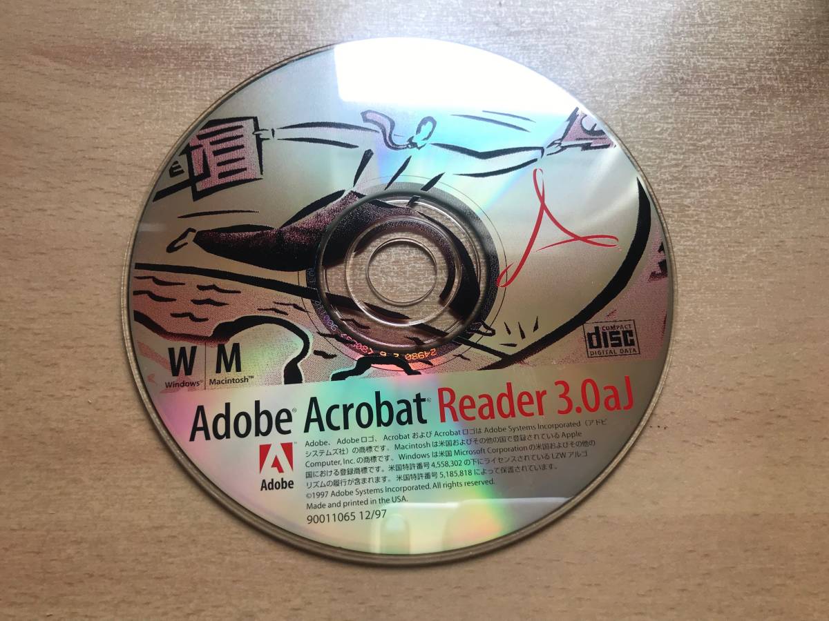 【送料：230円】CD-ROM◆Adobe Acrobat Reader 3.0aJ/Mac【中古】の画像1