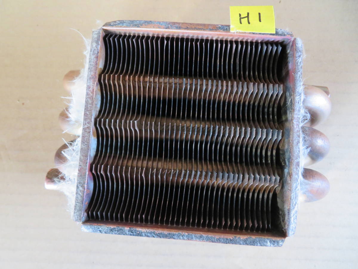 熱交換器 H3　銅製熱交換器　熱交換　自作廃油ストーブなどに 06/01/17_画像9