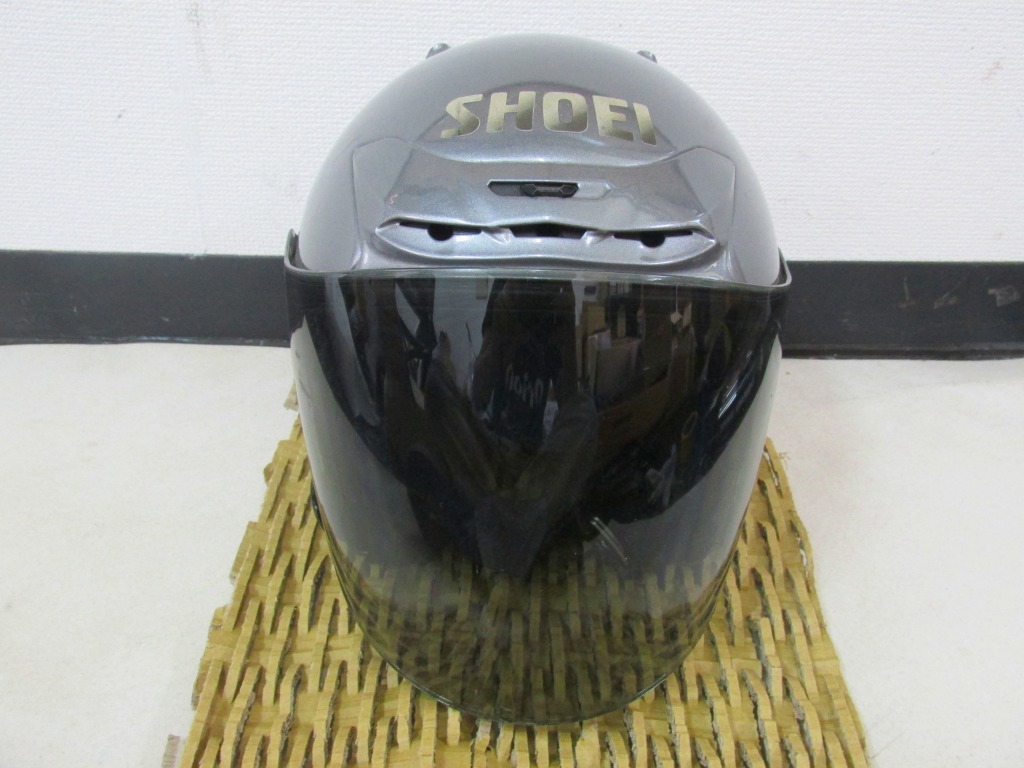 κ【送料無料】SHOEI J-FORCEⅡ Lsize ショーエイ Jフォース2 Lサイズ 59~60cm スモークシールド J-FORCE2 ジェットヘルメット_画像2