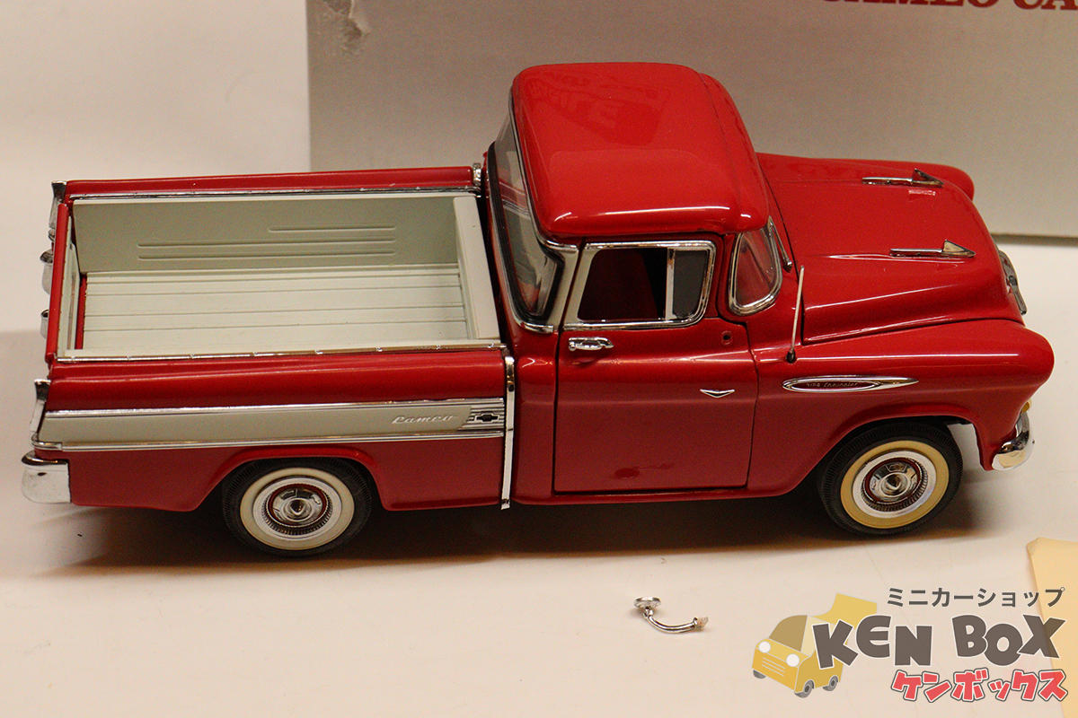  that time thing S=1/24DanbaryMint Dan Bally mint 1957CHEVROLET Cameo CHEYENNE Chevrolet cameo pickup truck ( red ) parts missing present condition delivery 