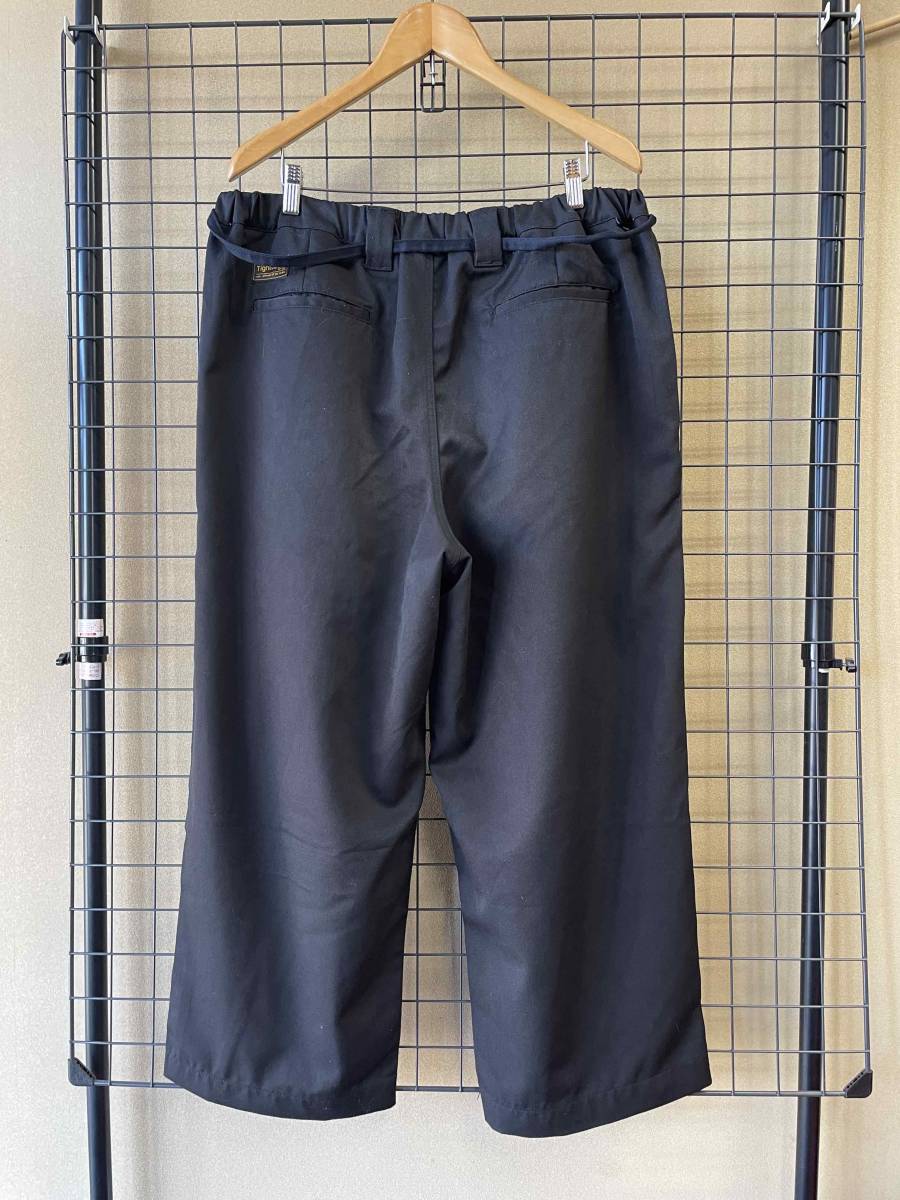 【TIGHTBOOTH PRODUCTION/タイトブース プロダクション】Tuck Wide Pants sizeXL BLACK タック ワイドパンツ イージーパンツ トラウザー_画像5