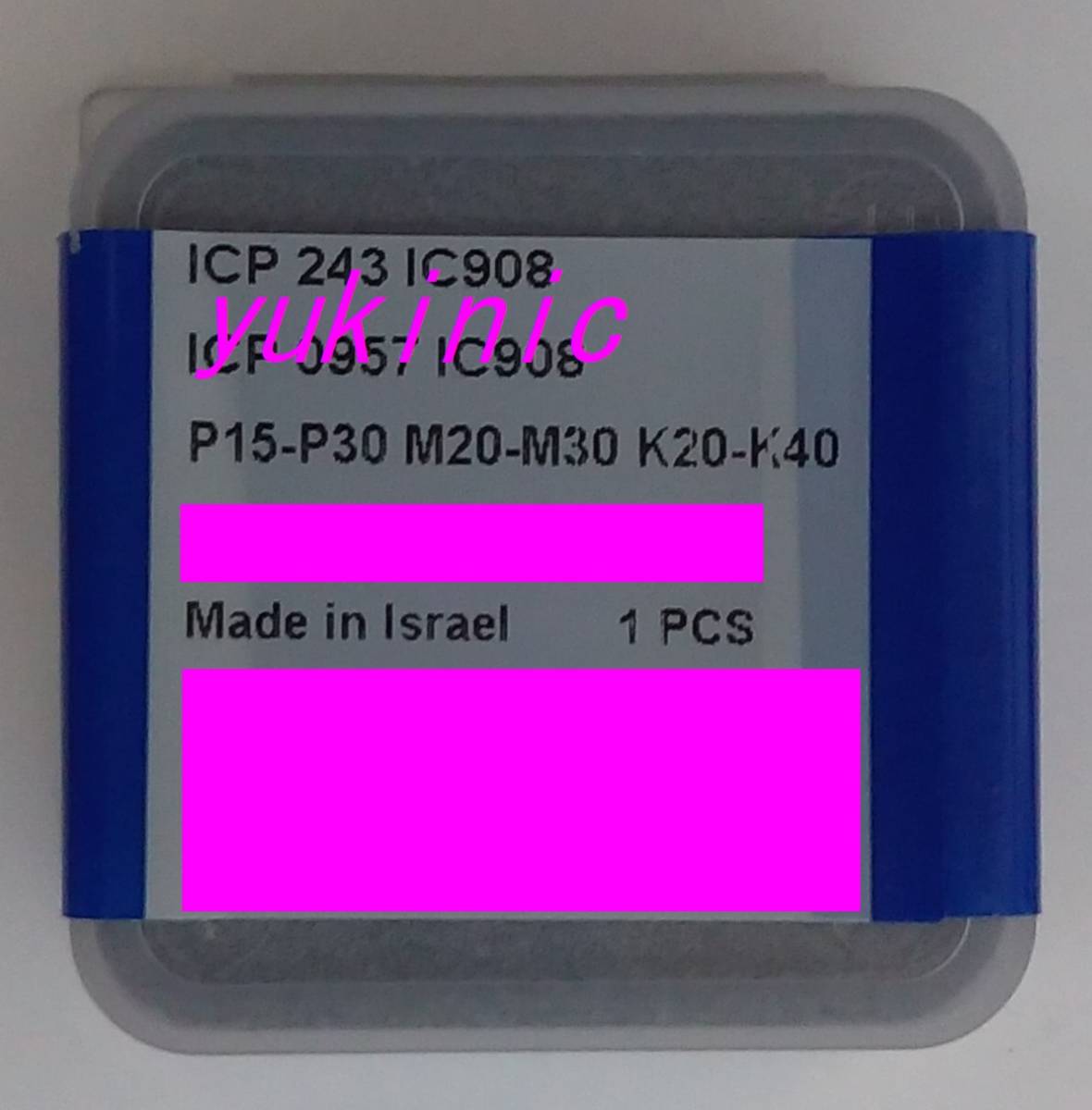 新品 未開封品　イスカルジャパン　チップ　ICP 243 IC908　　☆旋盤 フライス ボール盤 NC旋盤 マシニング ターニング_画像2