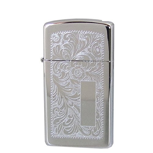 新品 ZIPPO ジッポ ライター オイルライター Slim Venetian - HP Chrome 1652 スリム ベネチアン ハイポリッシュ L1650 ▽_画像1