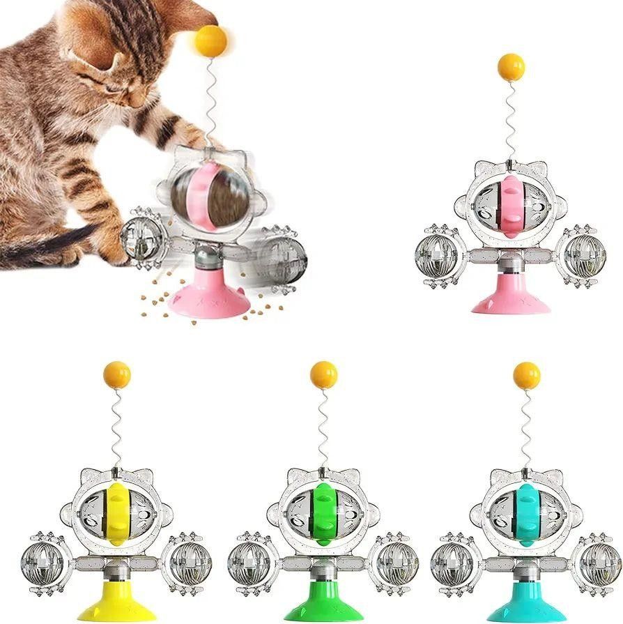 猫用おもちゃ 屋内猫用 春のペットのおもちゃ エクササイズボール付き ティーザースティック 耐久性のある ストレス解消 猫ボール