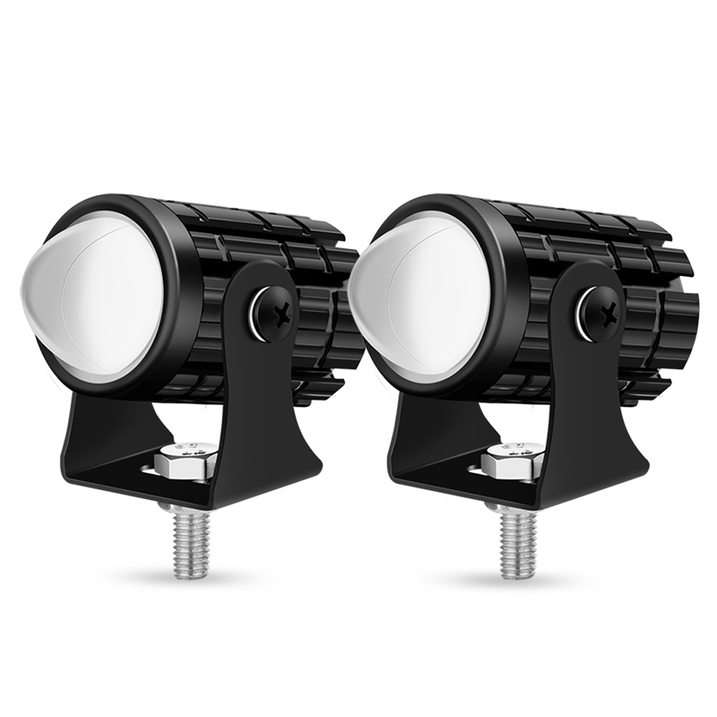 自作配線キット LEDバイクヘッドライト 補助ライト 汎用車外灯 コントロールスイッチ付き バイク フォグランプ 12V ホワイト＋イエロー切替_画像7
