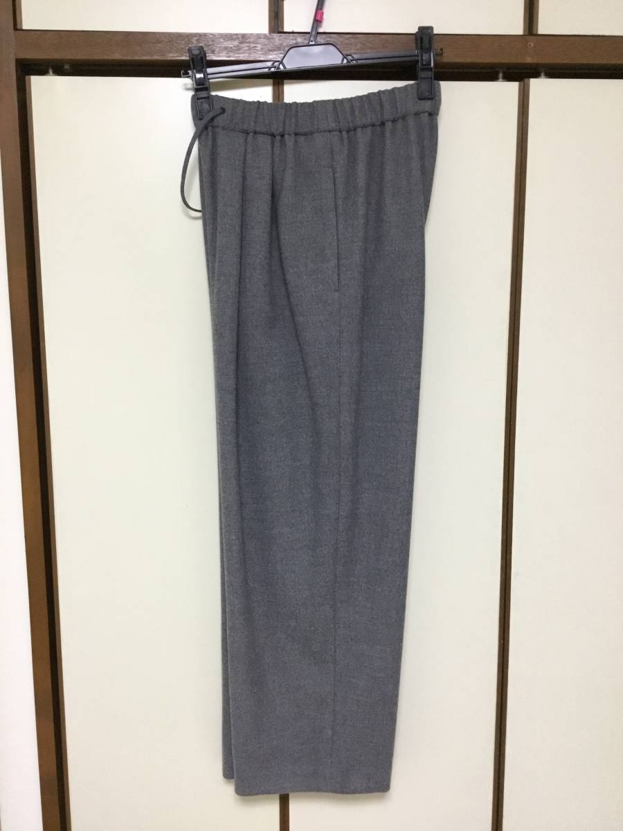 ENFOLD エンフォルド ウォームクロス Relax TR TROUSERS リラックスパンツ パンツ グレー サイズ36 美品