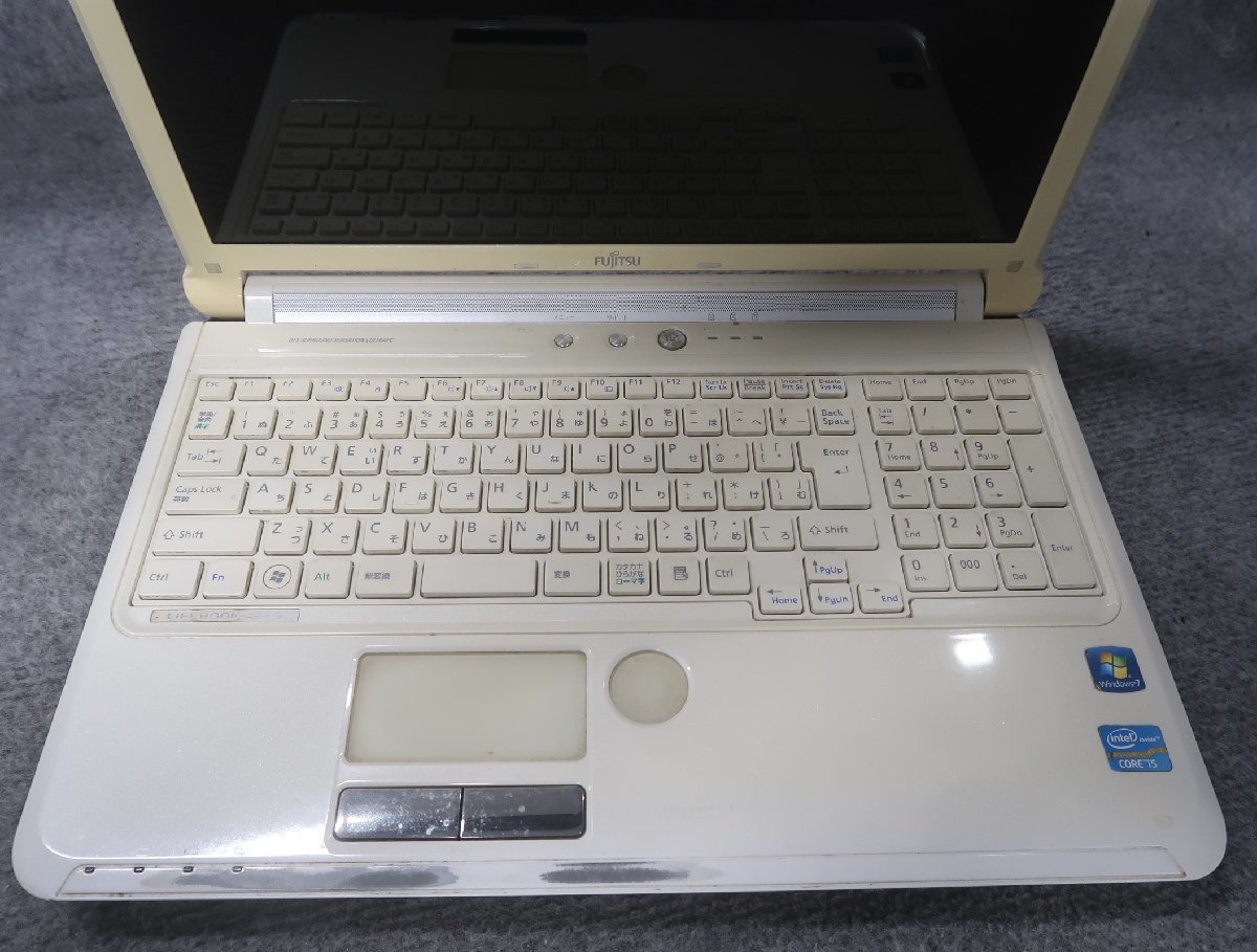 富士通 LIFEBOOK AH56/D Core i5-2520M 2.5GHz 4GB ブルーレイ ノート ジャンク N74826_画像3