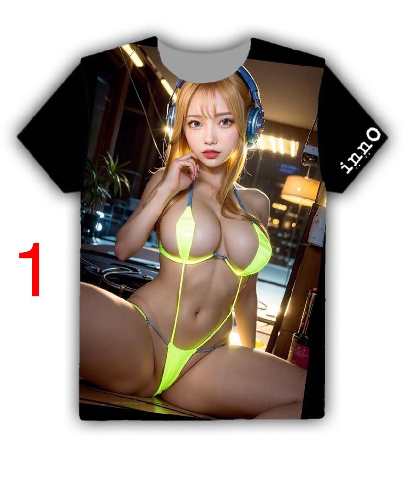 【新品未使用】【Tシャツ 】セクシー　ポスター　トップス　エロかわ　美女　巨乳　モデル　グラビア　美乳　アイドル　トレンド　XS~6XL_画像1