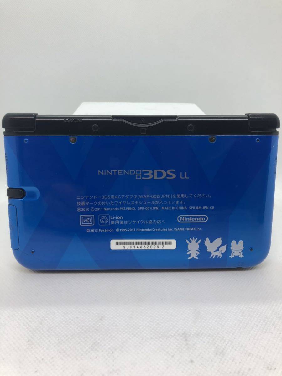 NINTENDO ニンテンドー 任天堂 3DS LL ポケモン　ゼルネアス イベルタルブルー　通電OK_画像3