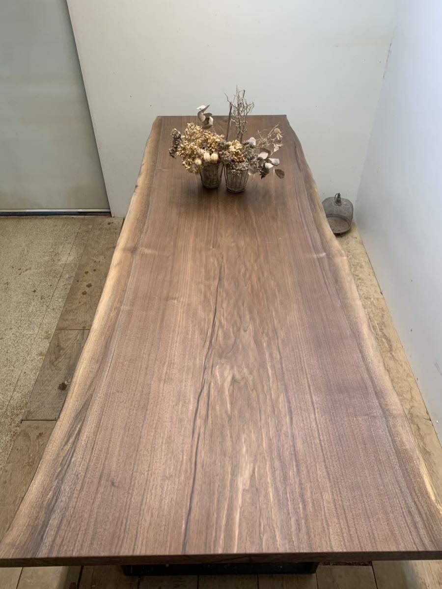 一枚板 ''ウォルナット'' 2000x850−680x50 ちゃぶ台 座卓 DIY 一枚板 ''ウォルナット'' 2000x850−680x50 ちゃぶ台 座卓 DIY