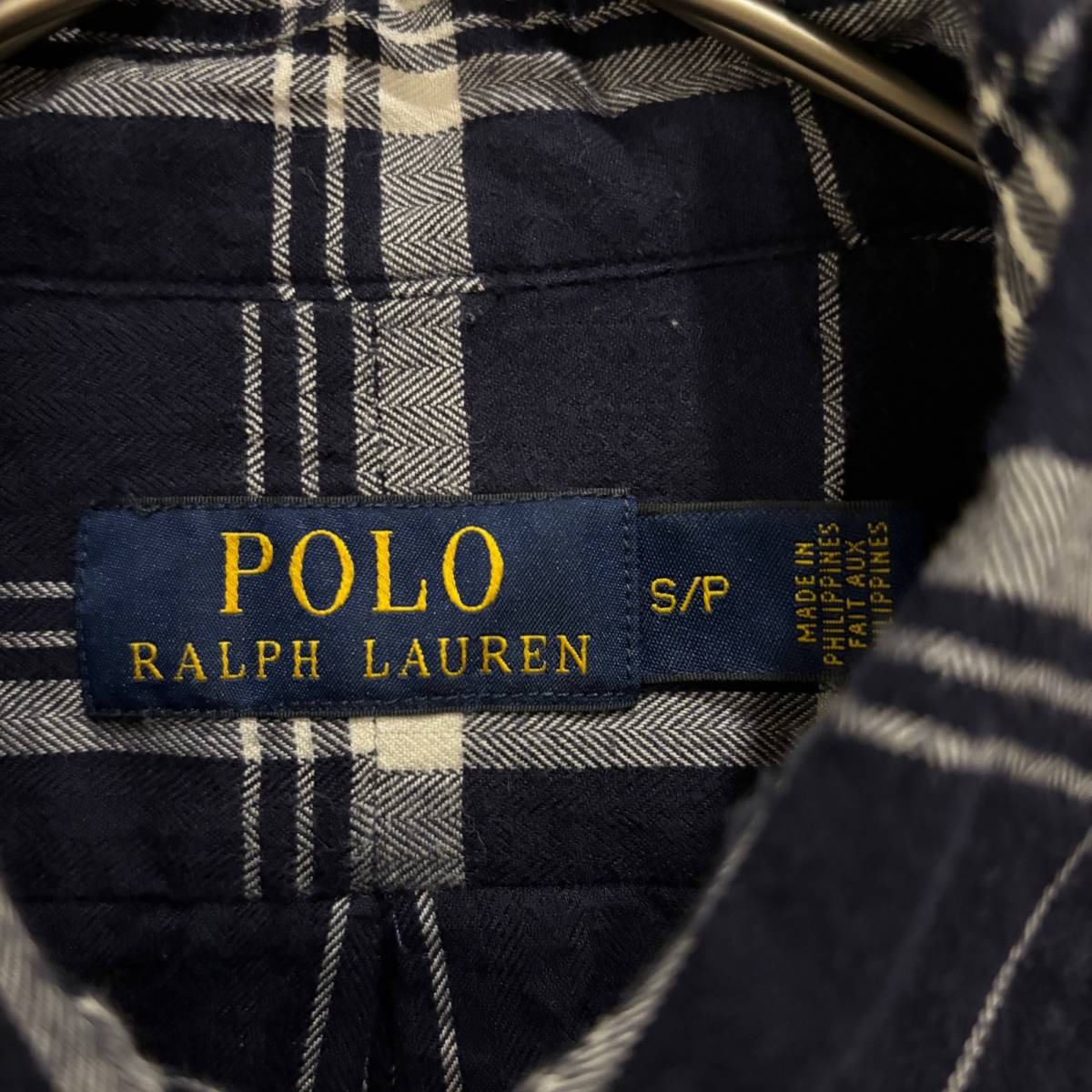 POLO Ralph Lauren 長袖シャツ チェック S/Pサイズ ラルフローレン ワークシャツ rrl_画像4